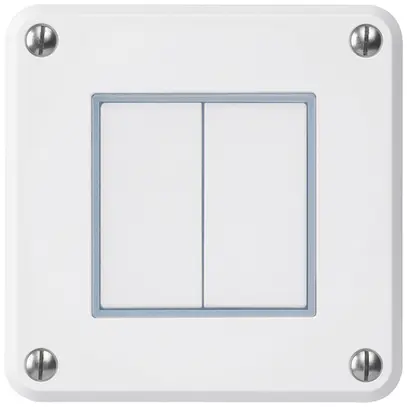 Contatto pulsante INC robusto IP55 2×1P bianco 