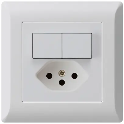 Combinazione INC 2×A-R/1P+T13 grigio chiaro kallysto.line con protezione bambini 