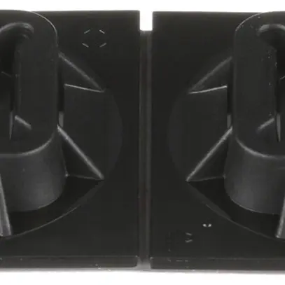 Klebesockel für Kabelbinder 25.4×25.4mm UV+hitzebeständig, VHB Kleber, schwarz 