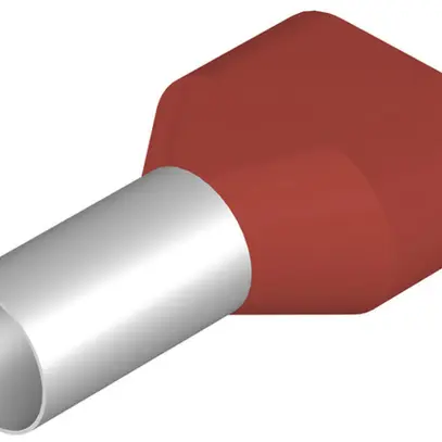 Embout de câble jumelé Weidmüller H isolé 2×10mm² 12mm rouge DIN en vrac 