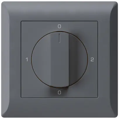 Interruttore rotativo INC kallysto.line 2/1L antracite con manopola 