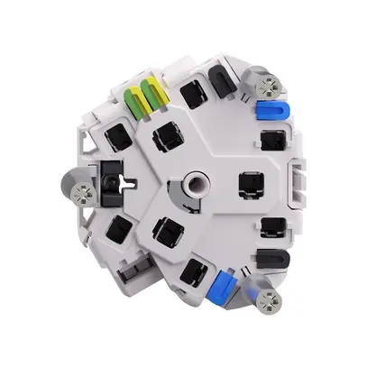 Inserto presa FH 3×T23 16A con LED verde con morsetti innest. 