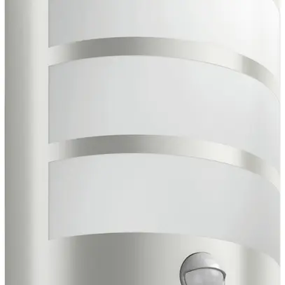 LED-Wandleuchte Python PIR 6W 2700K 600lm IP44 Edelstahl 