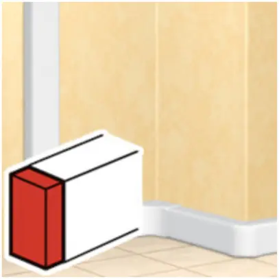 Pezzo finale Legrand Evolutive 50×105mm bianco 