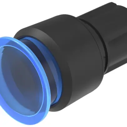 Pulsante a fungo INS EAO45 blu D30 