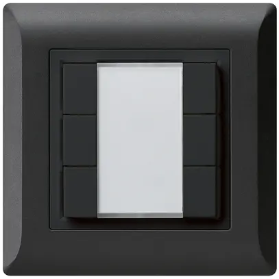 Pulsante multifunzionale AP kallysto.line KNX RF 6× nero 