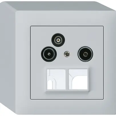 Prise pour antenne AP R/TV/données kallysto HMS 2GHz 10.5db gris clair 