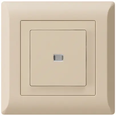 Interrupteur poussoir lumineux ENC kallysto.line 3/2P beige 