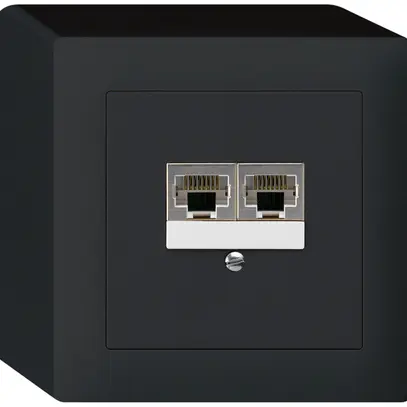 AP-Dose kallysto 2×RJ45s getrennt schwarz 