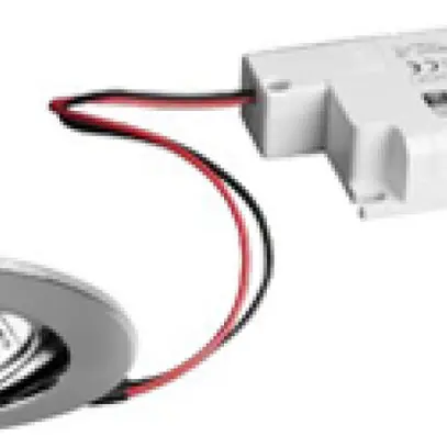 Downlight LED INS Brumberg 6W 230V 3000K 630lm Ø82mm IP20 cromato 
