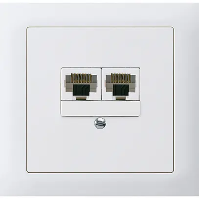 Scatola INS kallysto 2×RJ45u separato bianco 