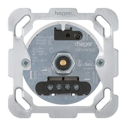 Intérieur pour variateur rotatif universel Hager 20…400W/VA plaque de fixation 