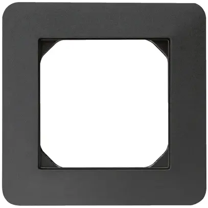 Telaio di copertura INC kallysto.trend 1×1 nero 94×94mm 