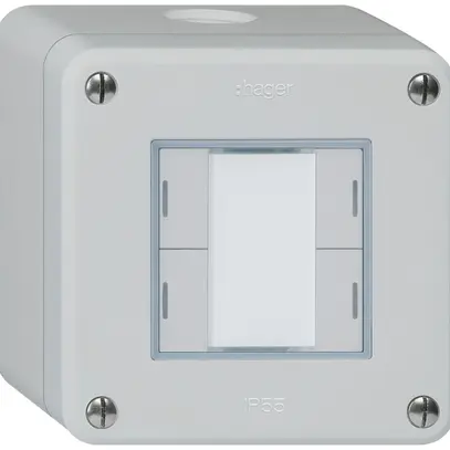 Tasto AP robusto Q KNX 4× grigio chiaro LED RGB s/e-link 