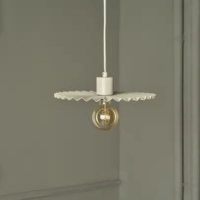 Luminaire suspendu LEDVANCE Decor Plisse E27 1×15W Ø295mm beige 