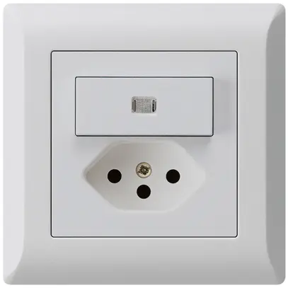 Combinazione luminosa INC A-R/1P+T13 grigio chiaro kallysto.line 
