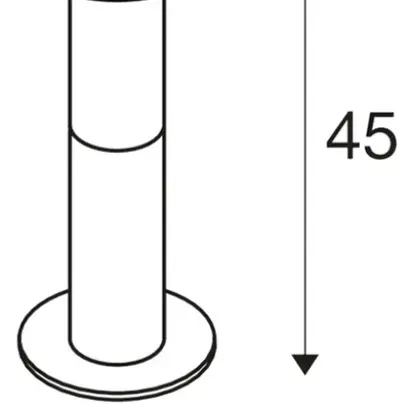 Lampadaire SLV ALPA MUSHROOM 40, E27 24W IP55 gris 