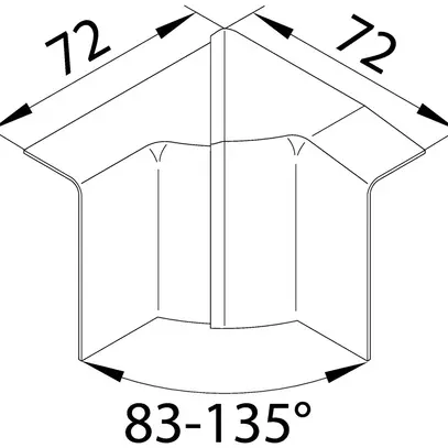 Angle intérieur Hager pour SL20055 décor cer 