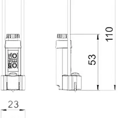 Portafusibile BET per FireBox T Ø5×20mm con 2×2.5mm² 