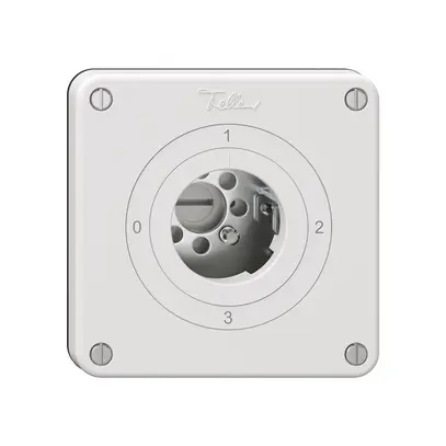Interrupteur rotatif NEVO, 5/2L, sans cylindre, KS, 0-1-2-3, blanc 
