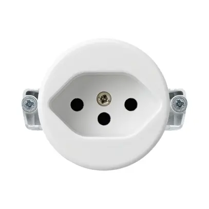 Insert pour prise ENC basico type 13 blanc avec sécurité enfants 