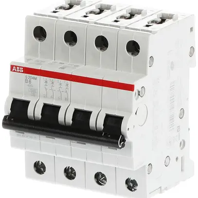 Disjoncteur ABB S204M-B6 6A B 10kA 
