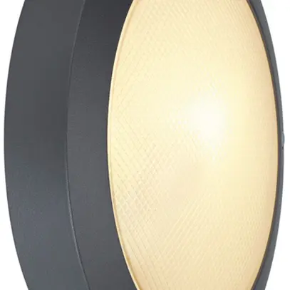 Plafonnier SLV BULAN, E14 60W verre satiné rond IP44 anthracite 