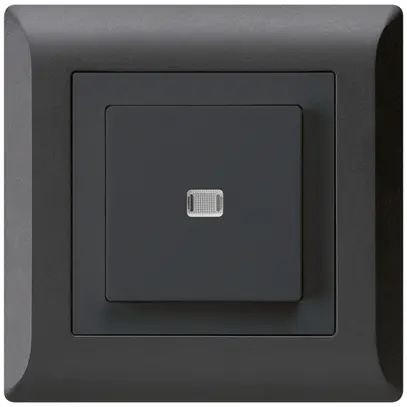 Interruttore pulsante luminoso INC kallysto.line 3/1P nero 