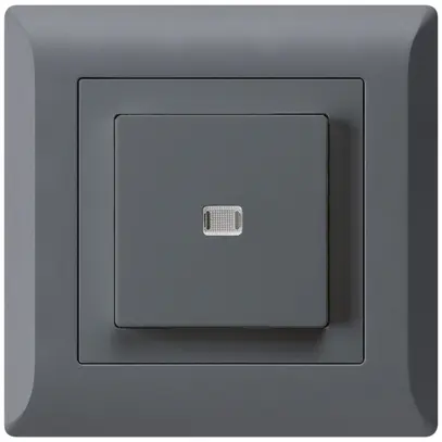 Contact à poussoir lumineux ENC kallysto.line AR/1P anthracite 