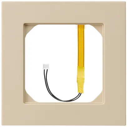 Cadre de recouvrement kallysto.pro 1×1 beige pour éclairage jaune 