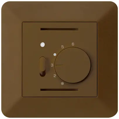 Termostato ambiente INC kallysto.trend marrone con interruttore 