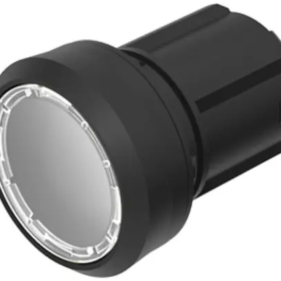 Interruttore INS EAO45, R, trasparente, illum., anello nero, a filo 
