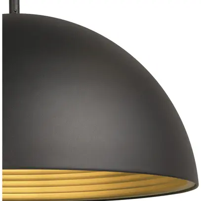 Lampada sospesa SLV FORCHINI M 50 E27 1×40W REG Ø500mm nero/oro 