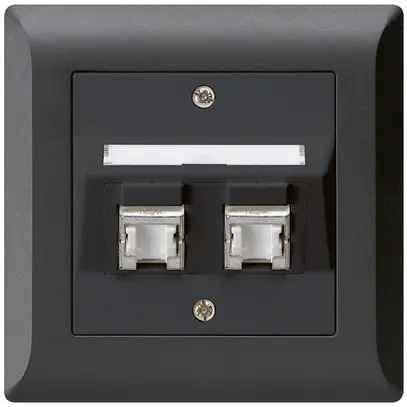 UP-Dose kallysto.line C Kat.6 2RJ45/s schwarz 