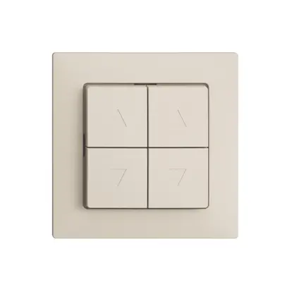 Poussoir pour stores ENC EDIZIOdue F crema 2 canaux 