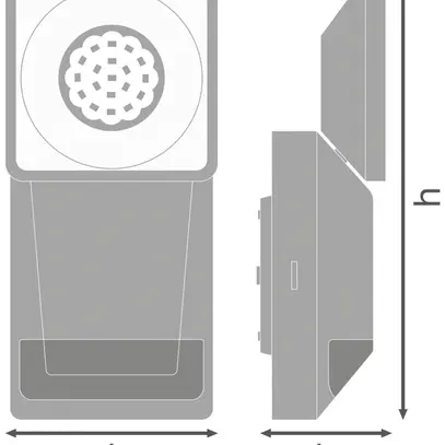 Applique LED LDV ENDURA PRO SPOT SENSOR, 8W 840 IP55 bianco 