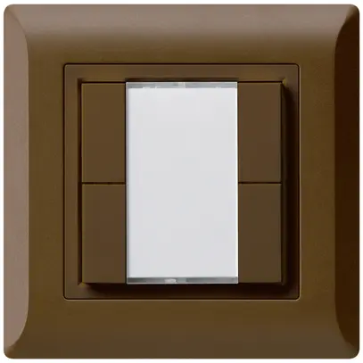 Pulsante universale INC 4×kallysto.line senza LED marrone 