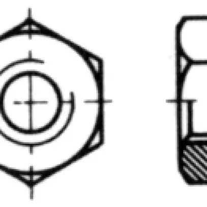 Écrou 6-pans M5 0.8d DIN 934 zing.bl, promat. 