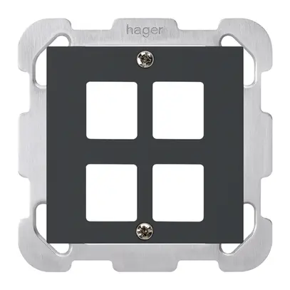 Kit frontal ENC HMS kallysto B pour 4 modules noir 
