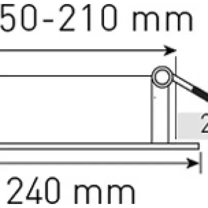 Cadre d'extension maxLUCE pour spot LED ATMO 150 blanc jusqu'à Ø210mm 