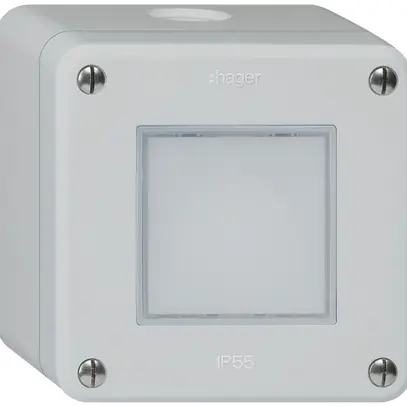 Luminaire LED AP robusto IP55 gris LED blanc 