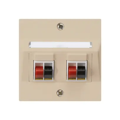 Presa INC audio kallysto 2 volte beige morsetto per 2 altoparlante 