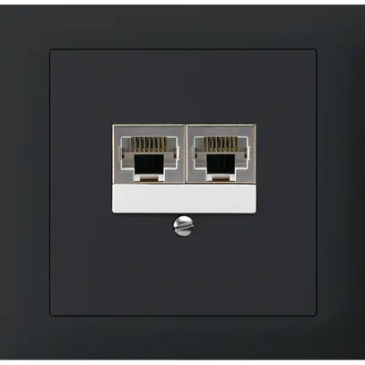Scatola INS kallysto 2×RJ45s separato CUC nero 