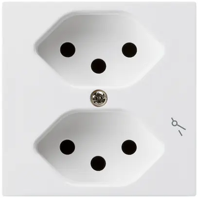 Prise ENC kallysto 2×T13/1 blanc 