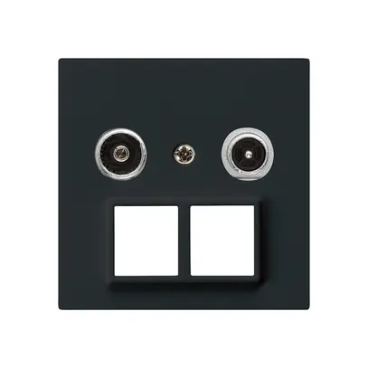 Presa multimedia kallysto R/TV montaggio A 4dB 2GHz nero 