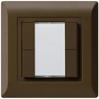 Pulsante multifunzionale AP kallysto.line KNX RF 4× marrone 