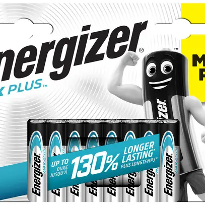 Pila alcalina Energizer Max Plus AAA LR03 1.5V 8 pezzi 