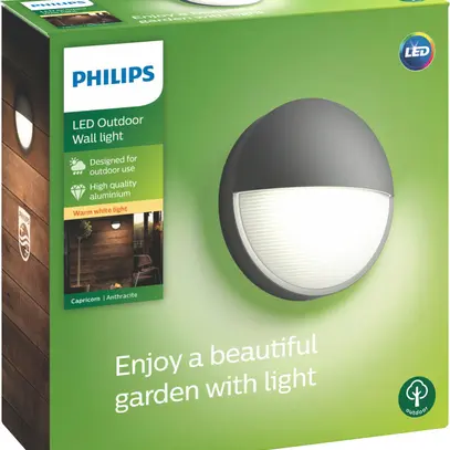 Applique LED Capricorn 6W 230V 600lm Ø214×78mm IP44 antracite 