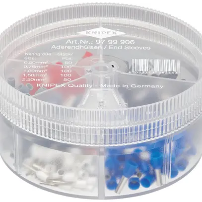 Assortimento estremità di cavo KNIPEX con capicorda isolati 400 pezzi 
