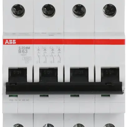 Disjoncteur ABB S204M-B63 63A B 10kA 